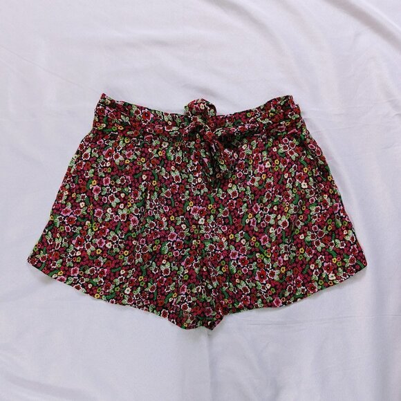 United Colors of Benetton Bright Floral Shorts Size 10 - Picture 1 of 5